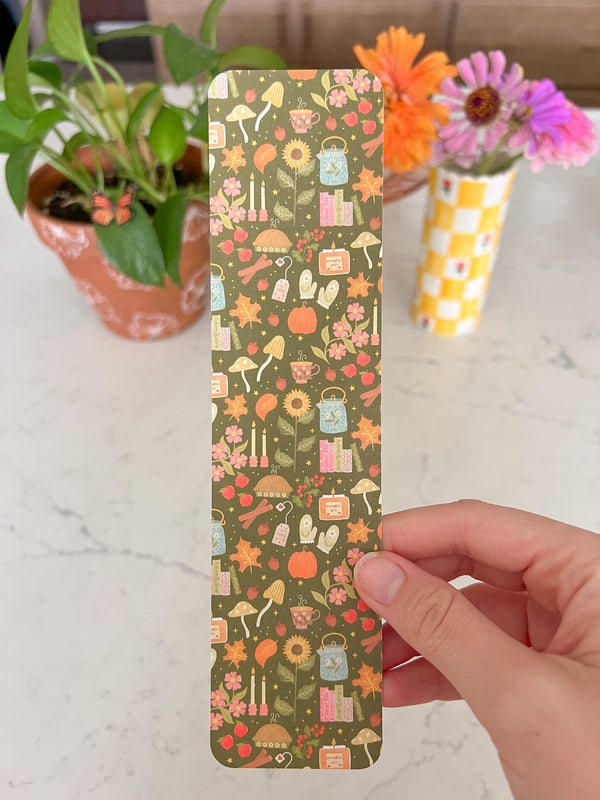 Cozy Fall Cottage Bookmark