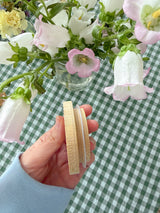 Flower Engraved Bamboo Lid