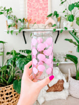 20oz Pink Shells Glass
