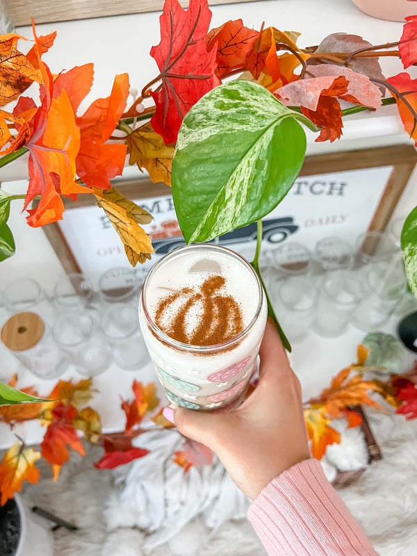 Pumpkin Latte Art Stencil
